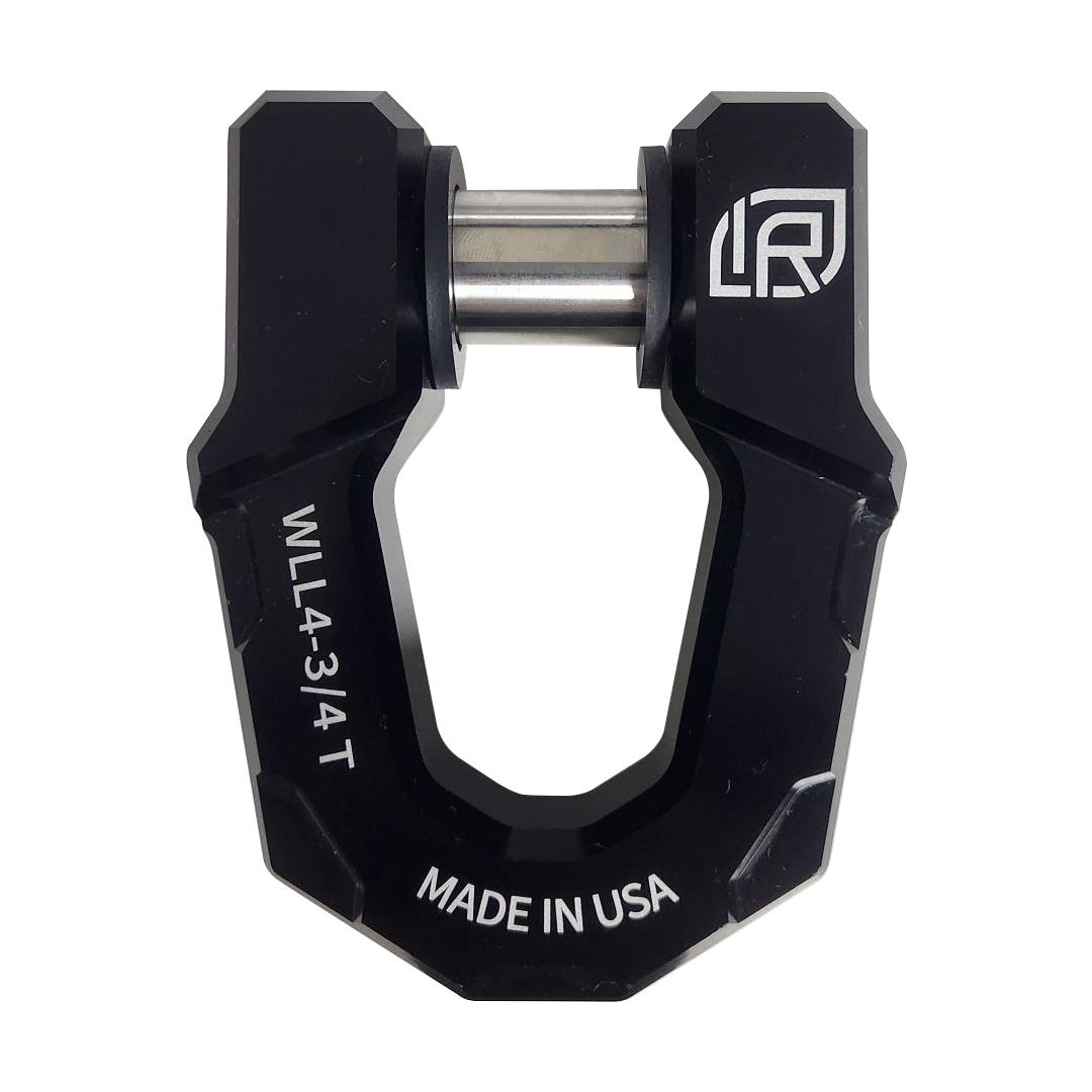 71011 | Single Pack, Redeemer D-Ring Shackle, Black Anodized Aluminum, Heavy-Duty for Off-Road Vehicle Recovery
