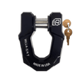 71014 | Single Pack With Lock, Redeemer Locking D-Ring Shackle, Black Anodized Aluminum, For Heavy-Duty Off-Road Vehicle Reco