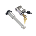 61413 | 2 Pack Mixed 2.5, Keyed Alike, Trailer Latch Lock For HOOK, THUMB, TRIGGER, & YOKE Trailer Coupler Latch - Includes L