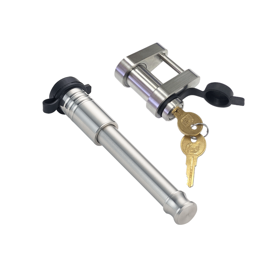 61413 | 2 Pack Mixed 2.5, Keyed Alike, Trailer Latch Lock For HOOK, THUMB, TRIGGER, & YOKE Trailer Coupler Latch - Includes L