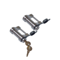 61459 | 2 Pack, Keyed Alike, Trailer Latch Locks For Up To 1-5/8" Wide Trailer Coupler Latch - (11/16" Depth)