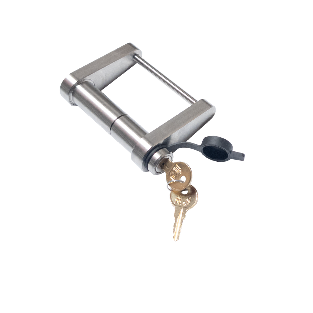 61164 | Trailer Latch Lock For DEMCO EZ Latch - 2″ Ball - Stamped Coupler (1-3/4" Depth)