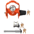 61632 | 3 Pack Mixed, Keyed Alike, Locks For Straight Tongue Posi-Lock Coupler w/ Protector, Latch, & 2.5” Receiver
