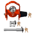 61633 | 3 Pack Mixed, Keyed Alike, Locks For Hook, Thumb, Trigger, & Yoke Trailer Couplers w/ Protector, Latch, & 2" or 2.5” 