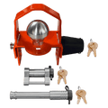 61634 | 3 Pack Mixed, Keyed Alike, Trailer Coupler Lock With Lock Protector For Trailer Couplers With 1-7/8", 2", & 2-5/16" B
