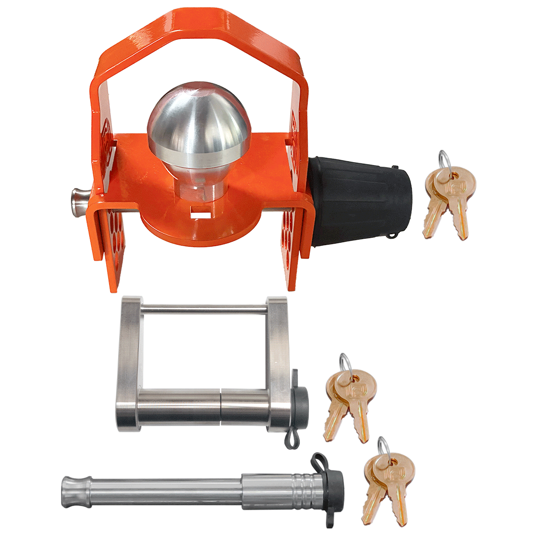 61636 | 3 Pack Mixed, Keyed Alike, Locks For DEMCO EZ LATCH 2” Ball Coupler w/ Protector, Latch, & 2" or 2.5” Receiver