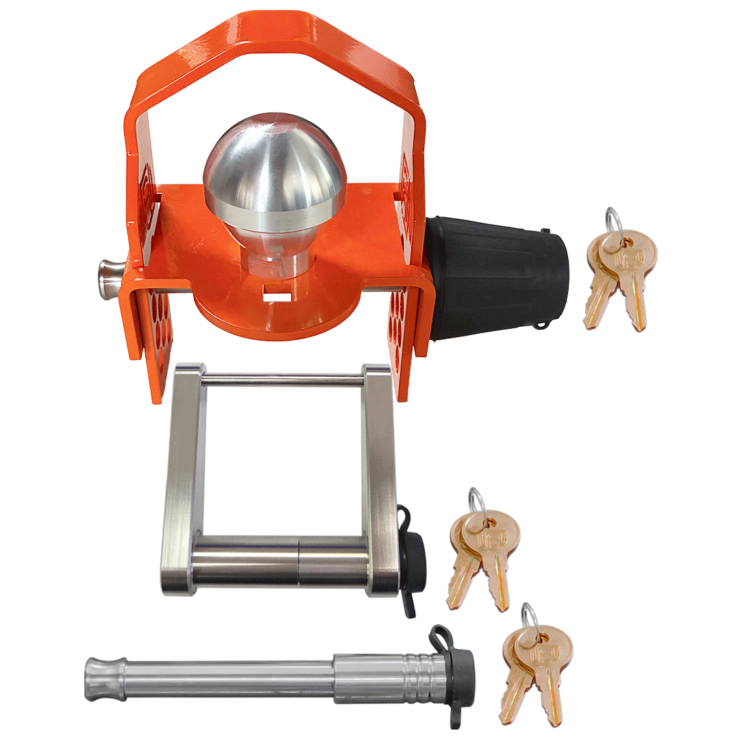 61638 | 3 Pack Mixed, Keyed Alike, Locks For DEMCO EZ LATCH 2-5/16" Ball Stamped Coupler w/ Protector, Latch, & 2" or 2.5” Re