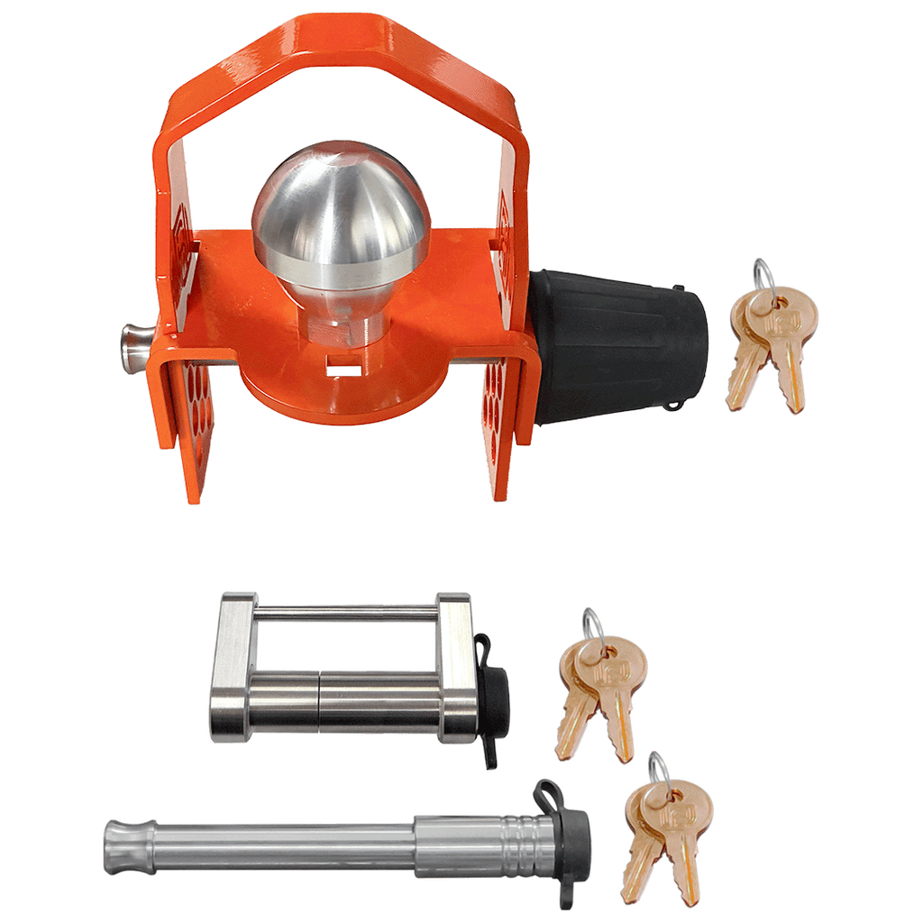 61639 | 3 Pack Mixed, Keyed Alike, Locks For DEXTER Drop N Go Auto Latch 2″ Ball Coupler w/ Protector, Latch, & 2" or 2.5” Re