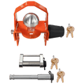 61639 | 3 Pack Mixed, Keyed Alike, Locks For DEXTER Drop N Go Auto Latch 2″ Ball Coupler w/ Protector, Latch, & 2" or 2.5” Re