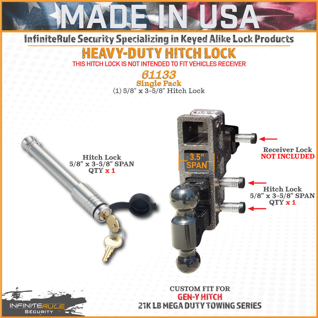 61133 | Hitch Lock For Gen-Y Hitch Mega Duty 21K LB Series - Fits Adjustable Ball Mount Only - DOES NOT FIT Vehicle Receiver