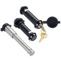 61812 | 3 Pack Mixed 2.5, Keyed Alike, Shackle Locks For Mojave Parts Diablo Shackle - Black Anodized Aluminum - Includes Loc