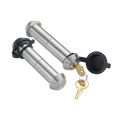 61514 | 2 Pack, Keyed Alike, Shackle Locks For AMI Styling Demon Hook Round & Square D-Ring - DOES NOT FIT OTHER STYLE HOOKS 