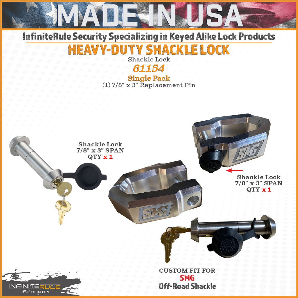 61154 | Shackle Lock For SMG Shackle - DOES NOT FIT OTHER STYLE HOOKS & SHACKLES