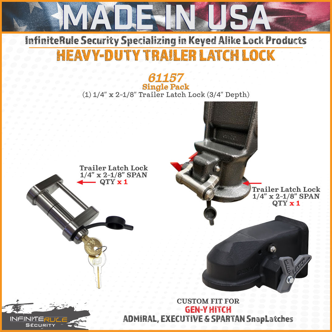 61157 | Trailer Latch Lock For Gen-Y Hitch ADMIRAL, EXECUTIVE, SPARTAN & VIKING SnapLatches