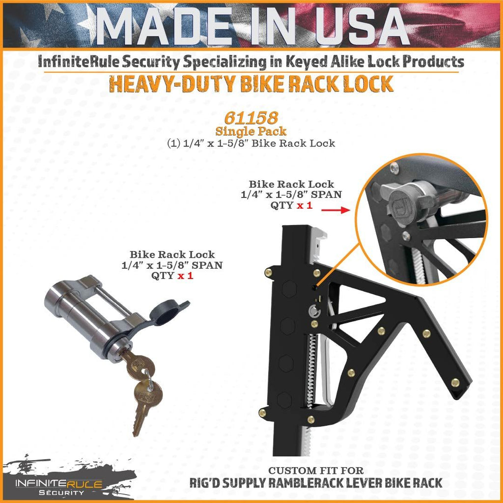 61158 | Lock For RIG'd Supply RambleRack Lever