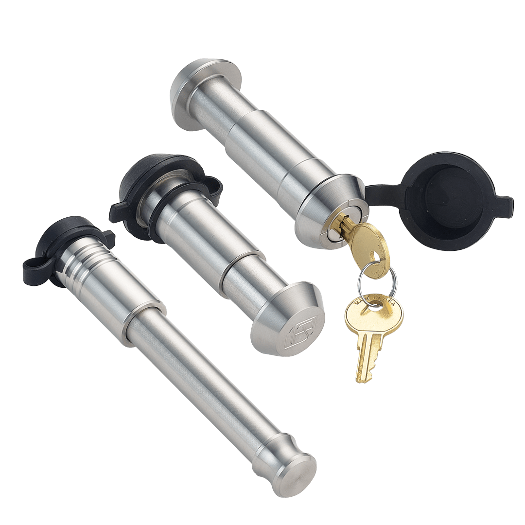 61616 | 3 Pack Mixed 2.5, Keyed Alike, Shackle Locks For 3/4" Threaded D-Ring Shackle - Includes Lock For 2.5" Receiver - DOE