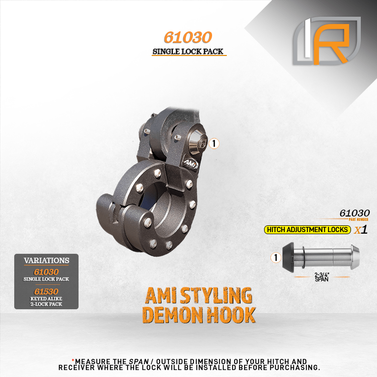 61030 | Hook Lock For AMI Styling Demon Hook - Hook - DOES NOT FIT OTHER STYLE HOOKS & SHACKLES