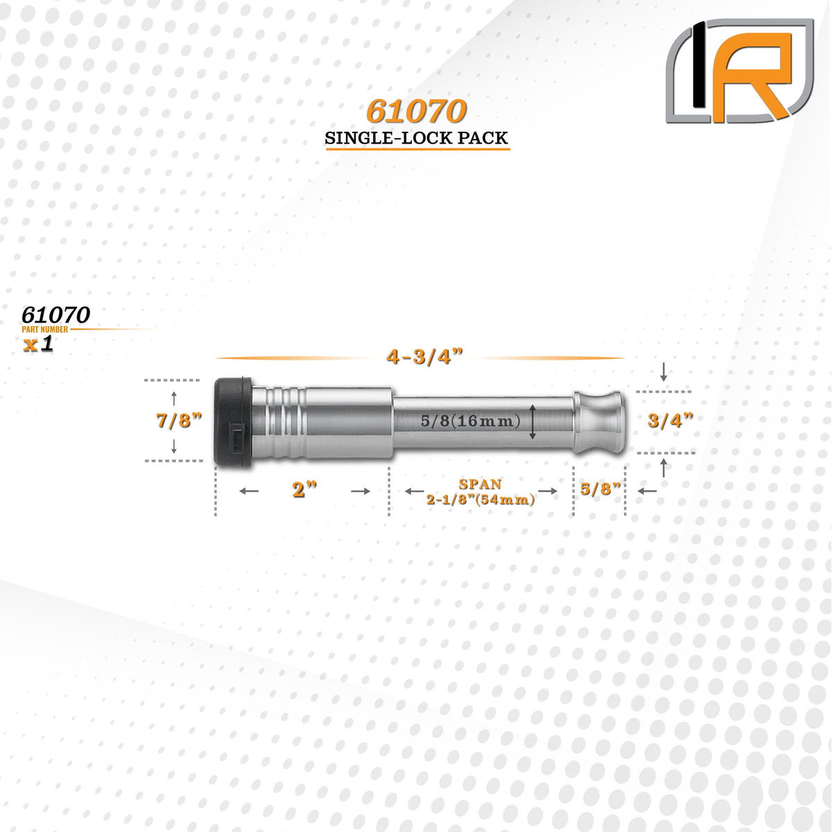 61070 | Hook Lock For Warn EPIC Winch Hook 18K LB - (5/8" Pin) - DOES NOT FIT OTHER STYLE HOOKS & SHACKLES