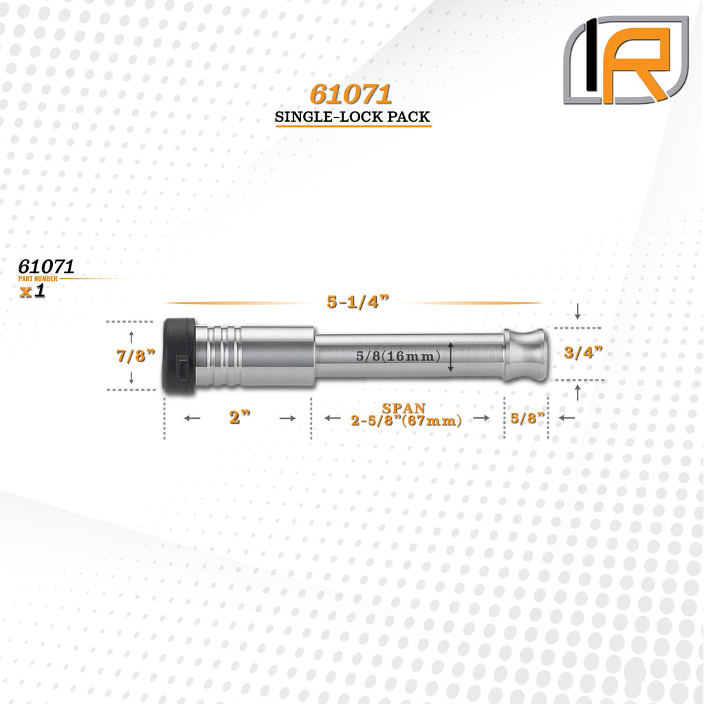 61071 | Receiver Lock For 2.0" Receiver - Class III, IV - DOES NOT FIT 2015+ Toyota 2.0" Receiver