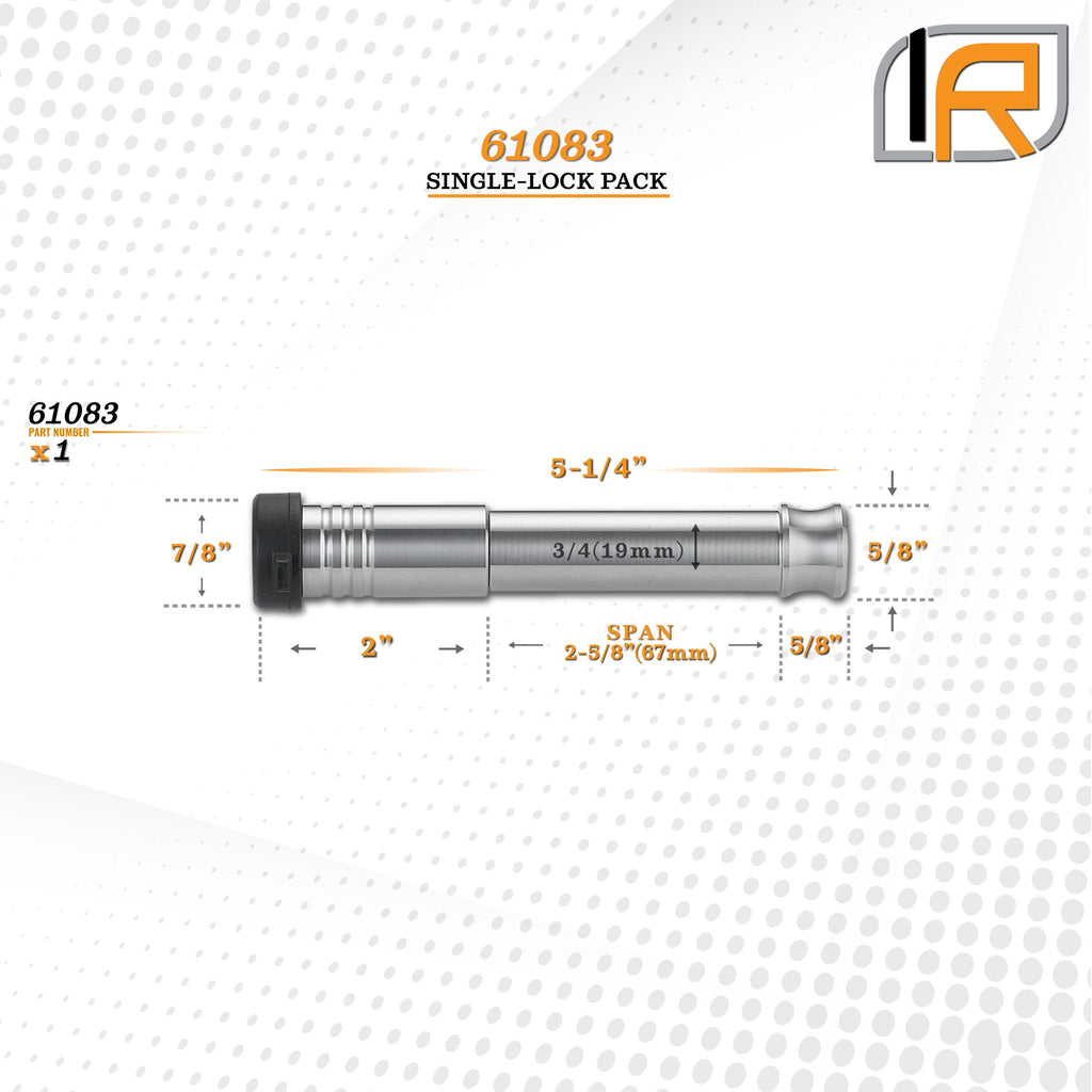 61083 | Hitch Lock For General Purpose Hitch - (3/4" x 2-5/8" Span)
