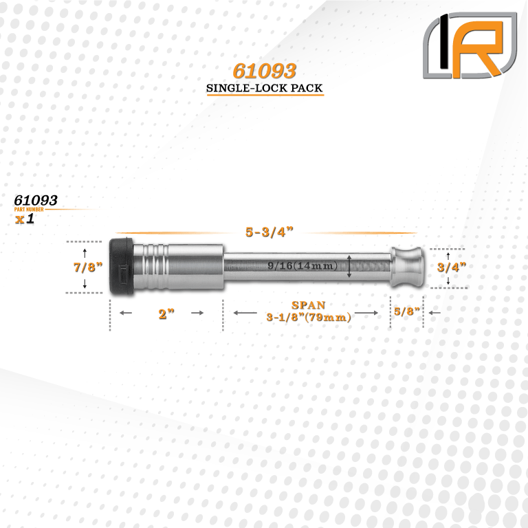 61093 | Hitch Lock For General Purpose Hitch - (9/16" x 3-1/8" Span)