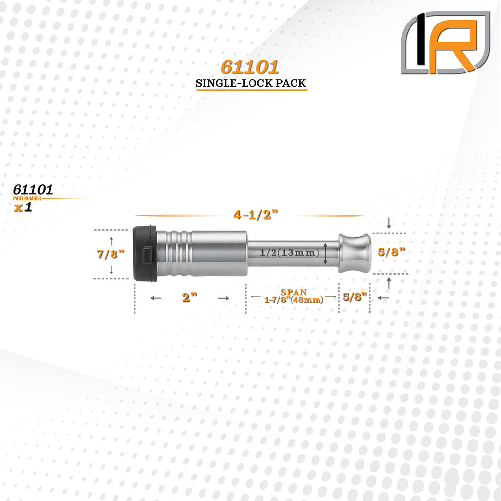 61101 | Receiver Lock For 1.25" Receiver - Class I, II