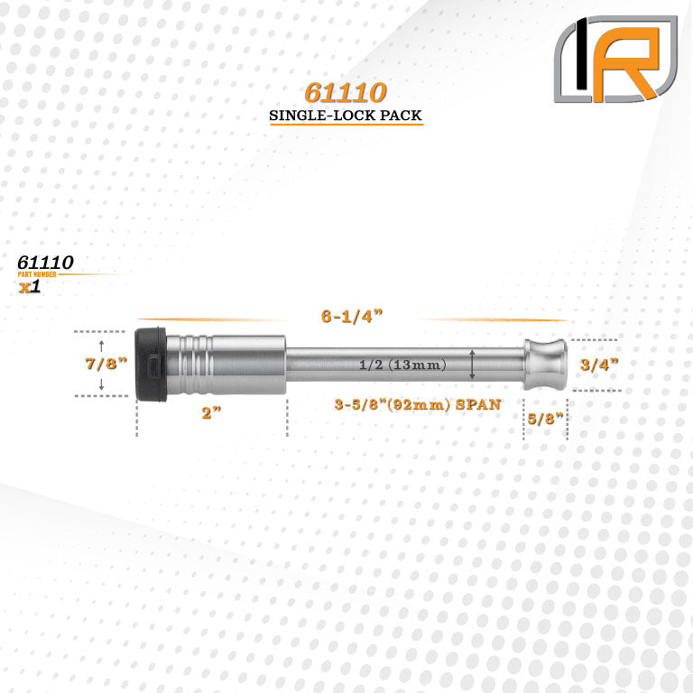 61110 | Bike Rack Lock For 3" Receiver or LeeLock Anchor System (NOT Intended for Towing, 1/2" Dia. Pin)