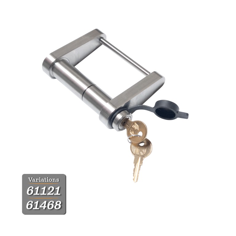 61121 | Trailer Latch Lock For DEMCO EZ Latch - 2″ Ball Coupler - Fits Cast Model Only - DOES NOT FIT Stamped Model