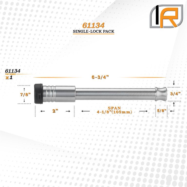 61134 | Hitch Lock For Curt 2.5" Adjustable Channel Mount 20K LB Hitch - Fits Adjustable Ball Mount Only - DOES NOT FIT Vehic