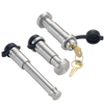 61623 | 3 Pack Mixed 2.5, Keyed Alike, Shackle Locks For Warn Epic D-Ring Shackle 18K LB - Includes Lock For 2.5" Receiver - 