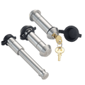 61618 | 3 Pack Mixed 2.5, Keyed Alike, Shackle Locks For General Purpose Shackle - (7/8" x 2-5/8" Span) - Includes Lock For 2