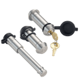 61619 | 3 Pack Mixed 2.5, Keyed Alike, Shackle Locks For General Purpose Shackle - (7/8" x 2-1/4" Span) - Includes Lock For 2