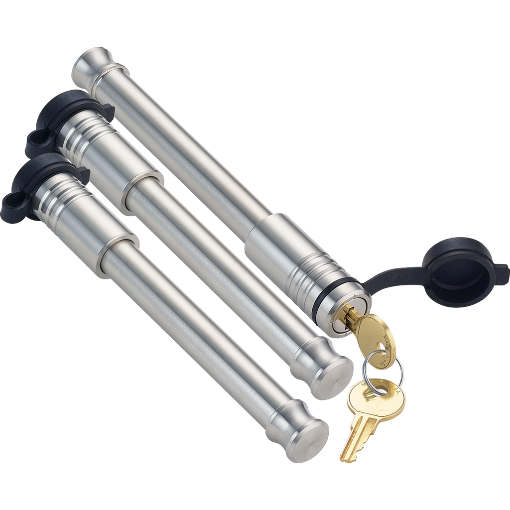 61675 | 3 Pack, Keyed Alike, Hitch Locks For B&W 2.0" & 2.5" Tow & Stow 10K LB & 18K LB - Fits Adjustable Ball Mount Only - D