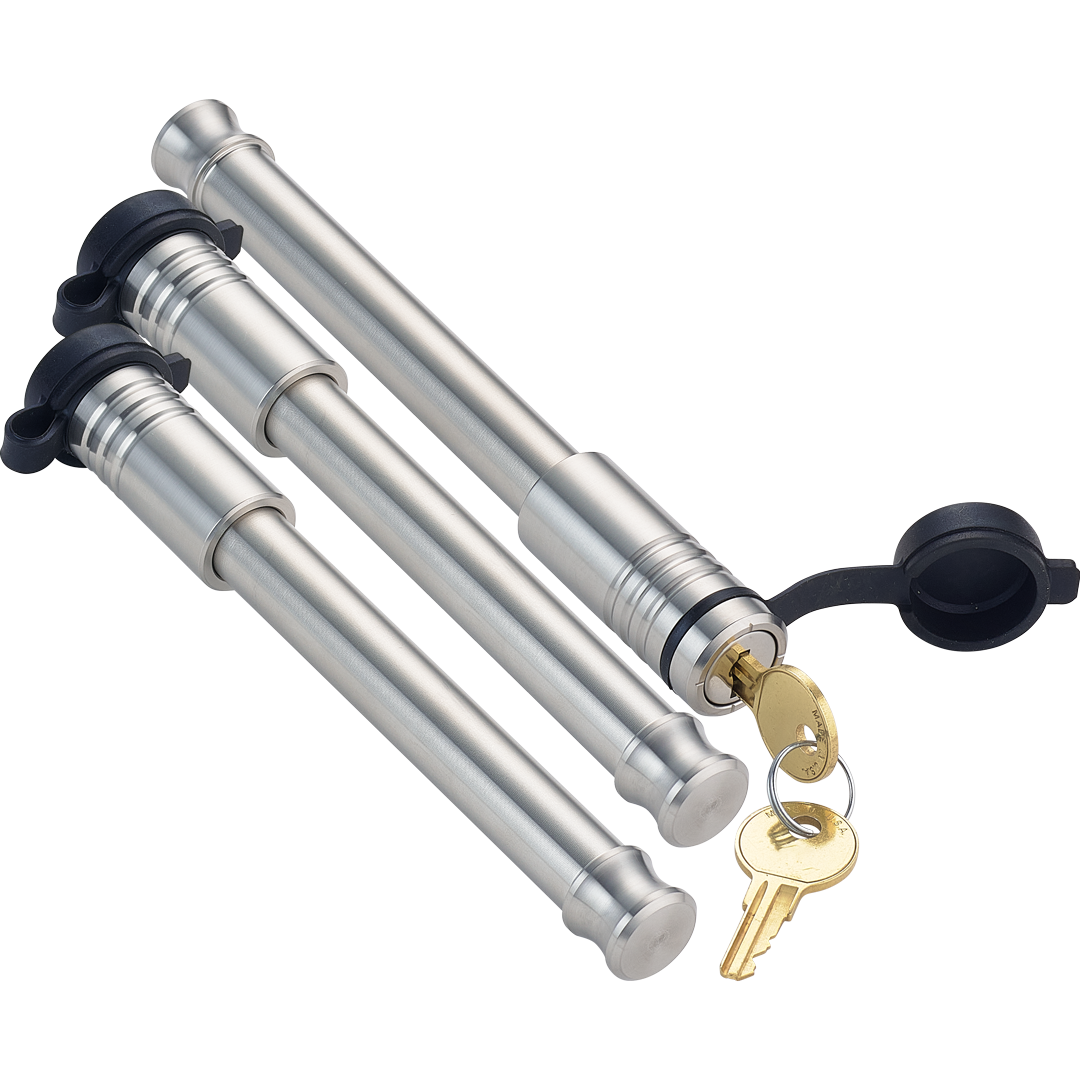 61675 | 3 Pack, Keyed Alike, Hitch Locks For B&W 2.0" & 2.5" Tow & Stow 10K LB & 18K LB - Fits Adjustable Ball Mount Only - D
