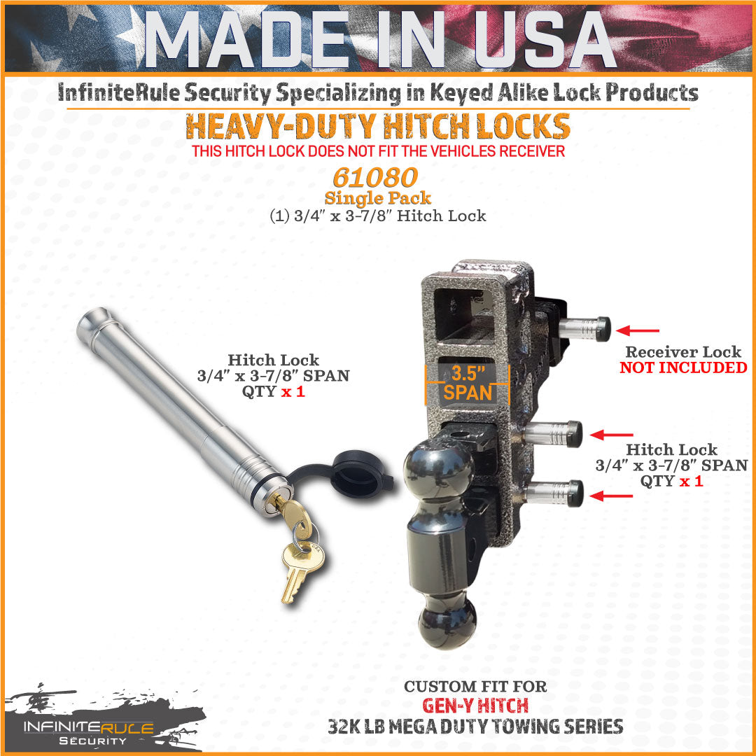 61080 | Hitch Lock For Gen-Y Hitch Mega Duty 32K LB Series - Fits Adjustable Ball Mount Only - DOES NOT FIT Vehicle Receiver