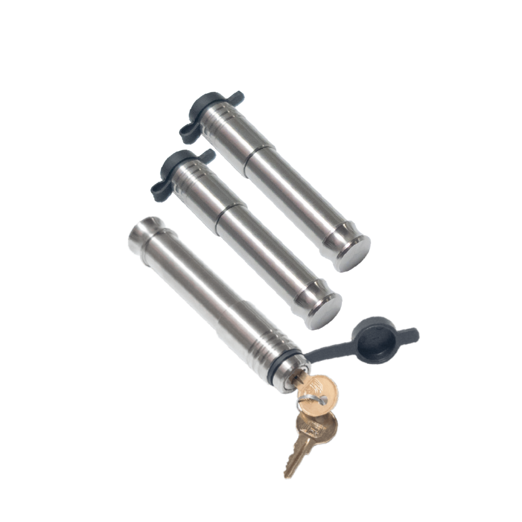 61696 | 3 Pack, Keyed Alike, Hitch Locks For B&W 2.5" Tow & Stow Pintle 16K Hitch - Fits Adjustable Ball Mount Only - DOES NO