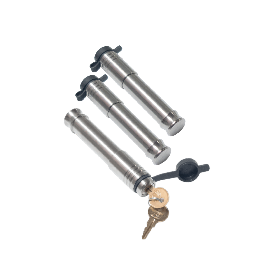 61696 | 3 Pack, Keyed Alike, Hitch Locks For B&W 2.5" Tow & Stow Pintle 16K Hitch - Fits Adjustable Ball Mount Only - DOES NO