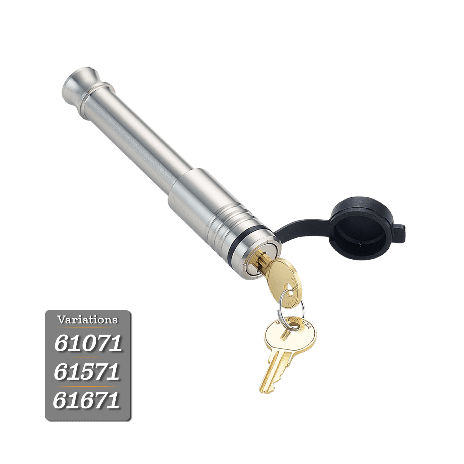 Stainless Steel Hitch Lock 2in Receiver Class 3 & 4 Receiver