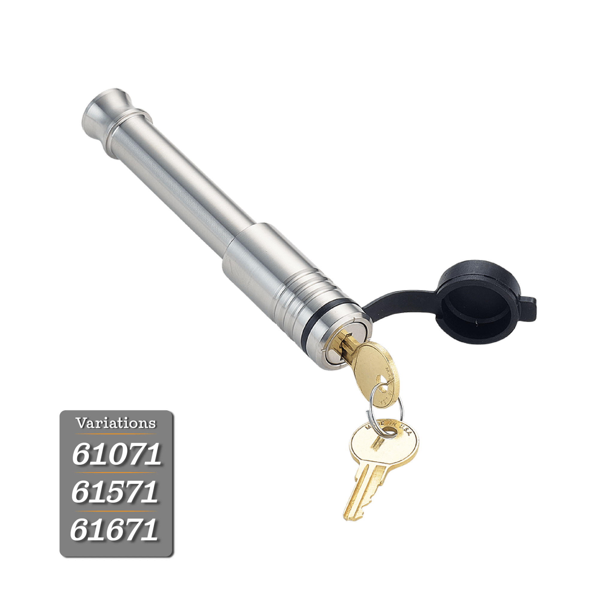 Stainless steel hitch lock 2in receiver class 3 4 receiver