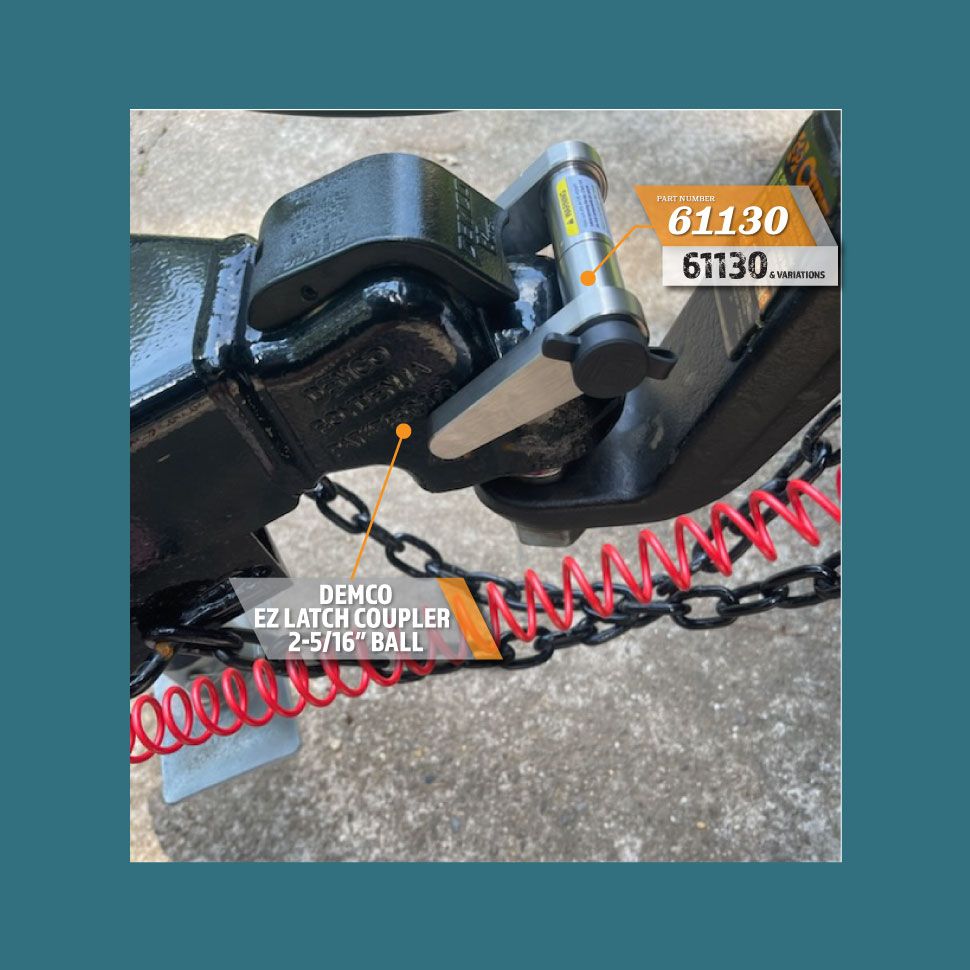 Trailer Tongue Latch Lock for Demco EZ Latch Coupler 1/4 in. x 215/