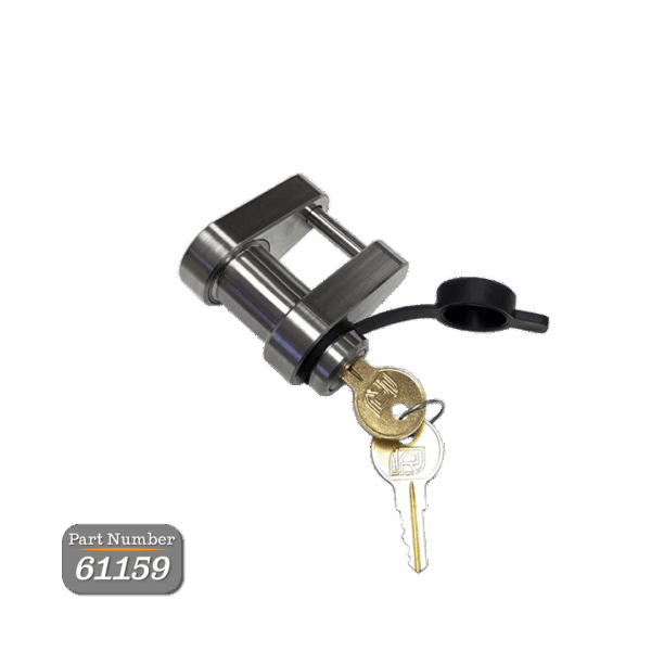 Trailer Latch Lock For Straight-Tongue Coupler with Posi-Lock